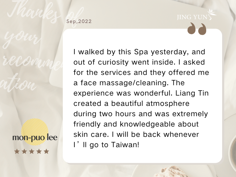 Extremely friendly and knowledgeable about skin care. I will be back whenever I’ll go to Taiwan!