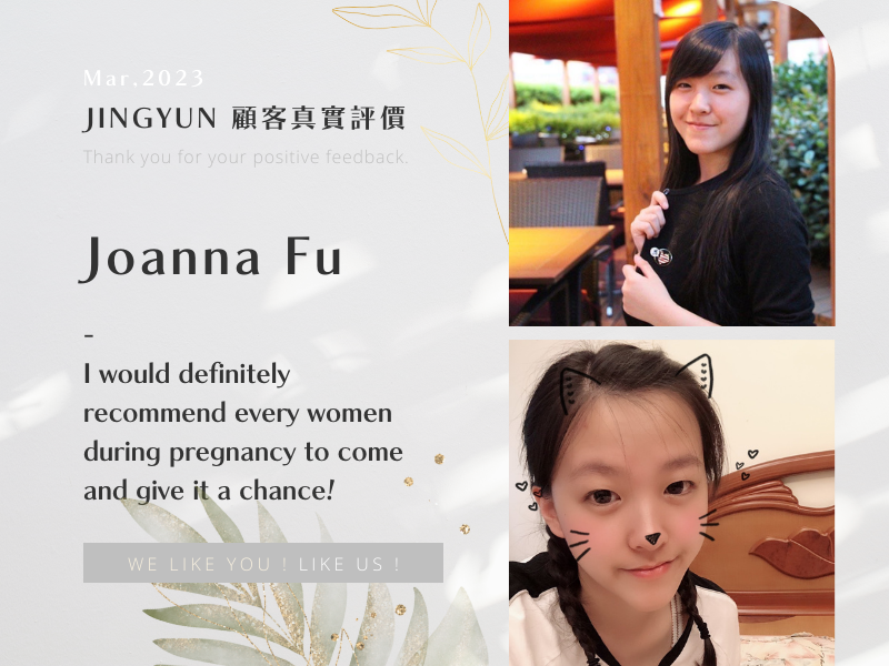 I would definitely recommend every women during pregnancy to come and give it a chance!